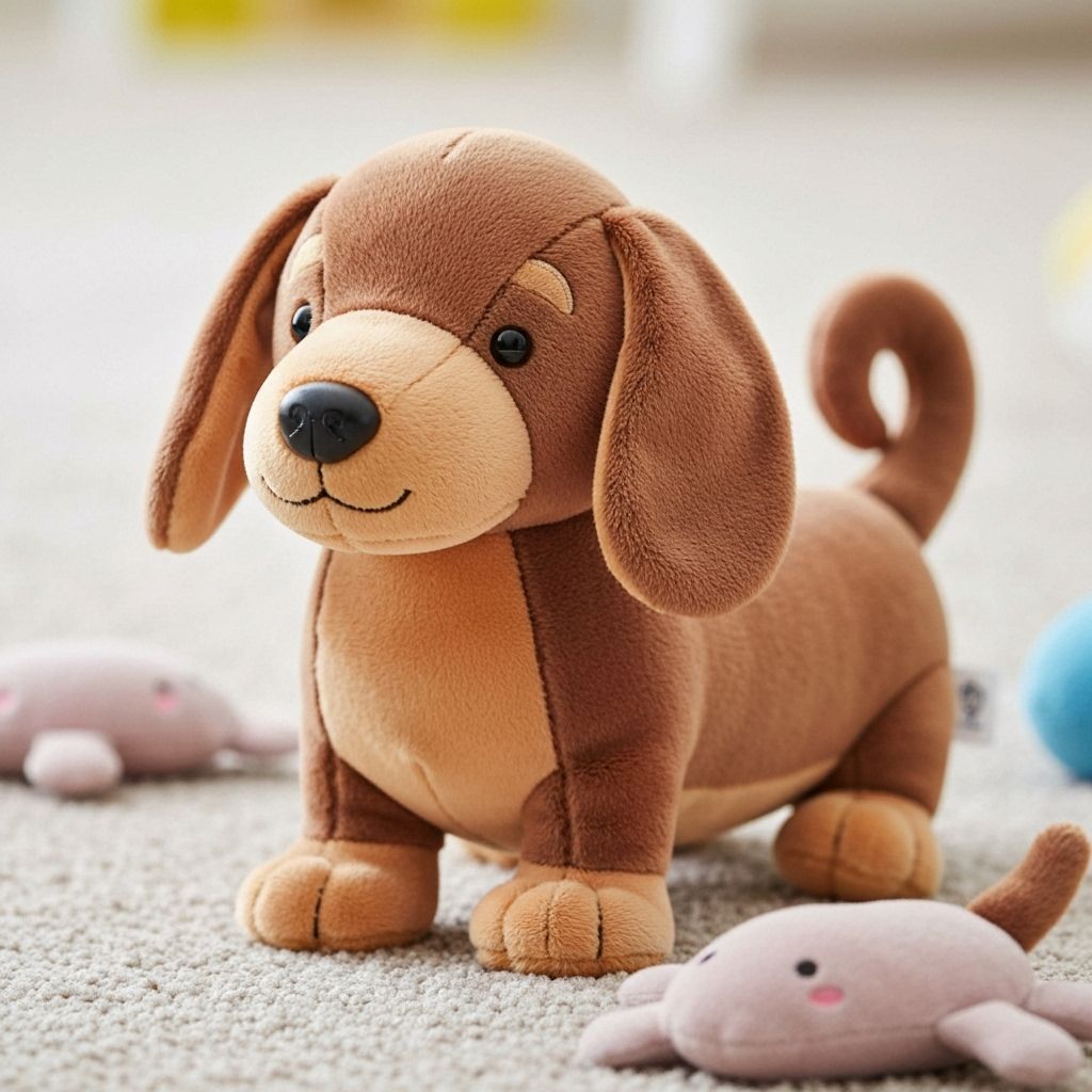 Squeaky Dachshund Plush Toy